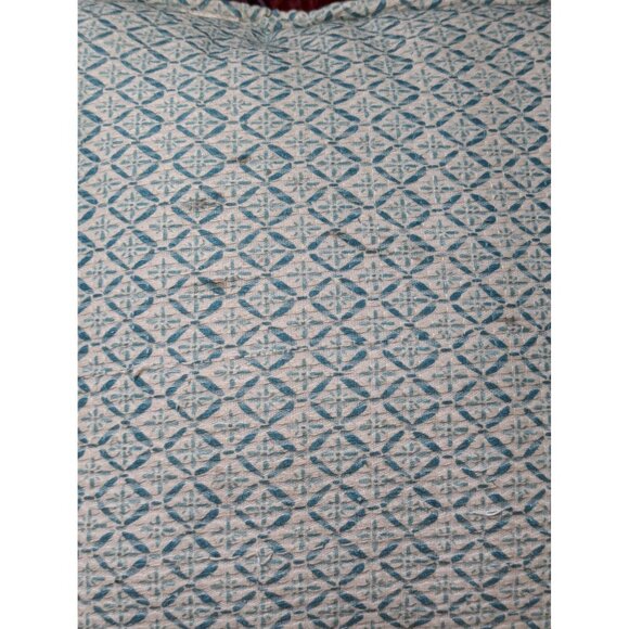 Anthropologie Decorative Pillow Set - Double-Sided Patterned Cushions Blue & Yel - Picture 3 of 5